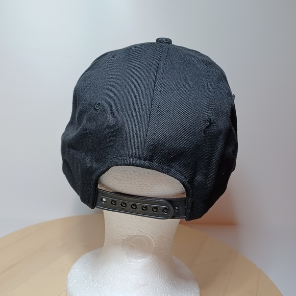 Vtg CERTIFIED Embroidered Black Baseball Cap Hat SnapBack Adult Size - Picture 2 of 6